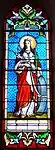 Glasfenster mit der heiligen Katharina