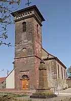Westseite der Kirche