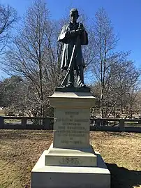 Sein 1867 geschaffenes Mahnmal zum Amerikanischen Bürgerkrieg auf dem Forest-Hills-Friedhof von Boston