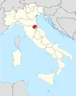 Lage innerhalb Italiens