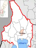 Lage der Gemeinde Forshaga