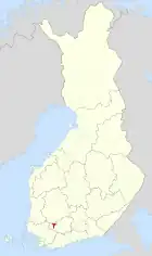 Lage von Forssa in Finnland