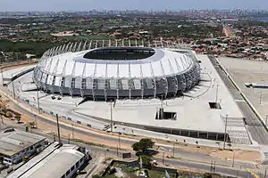 Das Estádio Plácido Aderaldo Castelo im März 2013