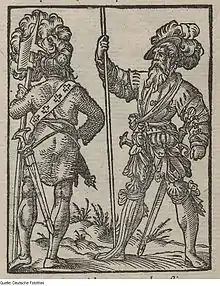 Trabanten, Holzschnitt von Jost Amman