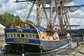Heck des Nachbaus der Hermione in Rochefort (August 2014).