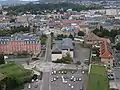 Belfort; links das Departementhaus, eine ehemalige Pionier- und Artilleriekaserne