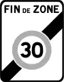 B51: Ende einer Tempo-30-Zone