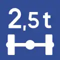 SC9: Für Fahrzeuge mit hohe Achslast empfohlene Strecke