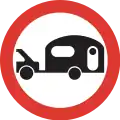 SI14: Für Wohnwagen gesperrte Strecke
