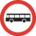 SI3: Für Busse gesperrte Strecke
