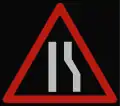 XA3a: Einseitig rechts verengte Fahrbahn