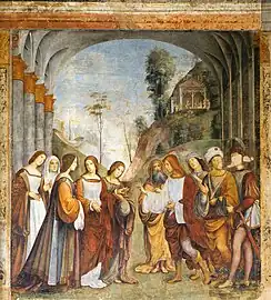 Hochzeit der Hl. Cäcilia und des Valerian1504–06, Bologna