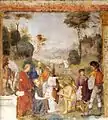 Taufe Valerians, Giovanni Maria Chiodarolo und Cesare Tamaroccio zugeschrieben
