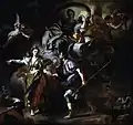 Dido und Aeneas auf der Jagd, 30,3 × 32,1 cm, Öl auf Leinwand, 1712, Museum of Fine Arts, Houston