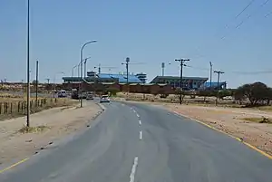Francistown Stadium, Blick von Südosten (2014)