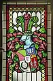 Bemaltes Glasfenster mit Studentenwappen des Corps Franconia Tübingen