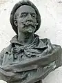 Büste Frank Buchser (1828–1890) Maler. Friedhof Feldbrunnen-St. Niklaus