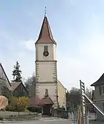 Westseite der Kirche