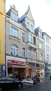 Blick auf Tchibofiliale, Leipziger Straße 35