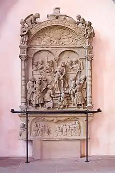 Epitaph für Andreas Hirde (um 1518) – Fotos von 1866 und 2008