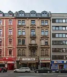 5 Geschosse alt/7 Geschosse neu,Bahnhofsviertel Frankfurt a. M.