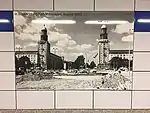 Bauarbeiten 1993; Darstellung im U-Bahnhof