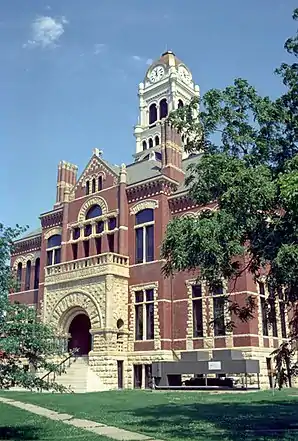 Das Franklin County Courthouse in Hampton, gelistet im NRHP Nr. 76000772
