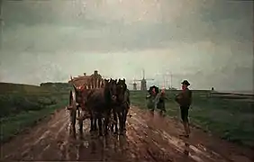 Aan de Schelde-arm, Frans van Leemputten, 1884