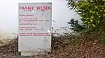 Gedenktafel für Franz Weber