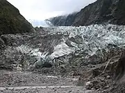 Gletschertor des Franz-Josef-Gletscher, (Neuseeland)