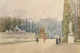 Parterre im Schönbrunner Schlosspark in Wien