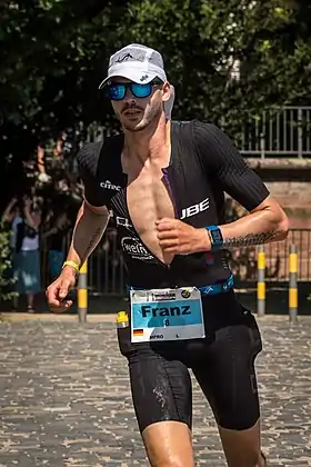 Franz Löschke im Ironman Germany (Ironman EuropeanChampionships) in Frankfurt am Main 2019