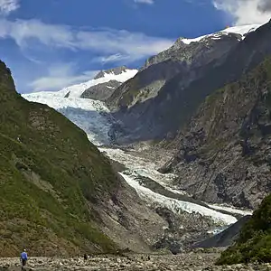 Franz-Josef-Gletscher im Jahr 2011