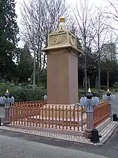 Napoleonstein, Hauptfriedhof Mainz