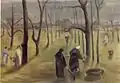 Frauen in der Allee, um 1932
