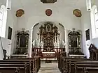 Blick auf den Altar in der Wallfahrtskirche