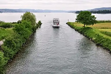 Das westliche Ende des Kanals in Hurden