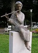 Flötenspieler (1999) (Bronze, 62 cm)