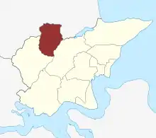 Lage des Pjedsted Sogn in der Fredericia Kommune