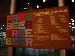 Free Beer im Van Abbemuseum, Niederlande (2007)
