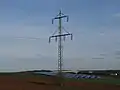 In Donaumast umgebauter Tannenbaummast bei Biebelried