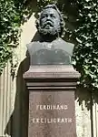 Freiligraths Grabdenkmalauf dem Uff-Kirchhofin Bad Cannstatt