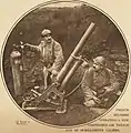 Seltener Druckluft-Mörser. Frankreich, 1918.