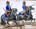Französische Grena­diere der könig­lichen Garde von Ludwig XV.