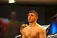 Alexander Frenkel vor dem Kampf gegen Cory Phelps um den Junioren-Weltmeister Titel der IBF