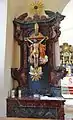 Der Seitenaltar mit einem Gnadenstuhl