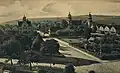Stadtkirche und Marktplatz vor der Zerstörung der Stadt um 1900