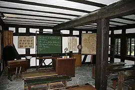 Schulstube im ehemaligen Rat- und Schulhaus