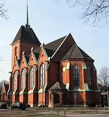Friedenskirche, erbaut 1883–85 nach Entwürfen von Johannes Otzen