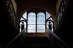 Treppenhaus des Friedrich-Gymnasiums nach 1945